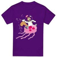 spongebob squarepants camiseta sandy rides the jellyfish para hombre