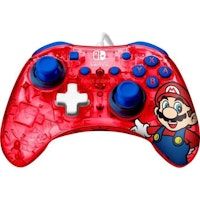 Controlador con cable - PDP - Rock Mario - Rojo - Interruptor
