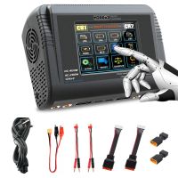 cargador inteligente dual htrc h200x2 ac 200w dc 400w pantalla tactil a color de 32 pulgadas equilibrado carga rap