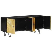 mueble de tv  muebles de salon madera maciza de mango 110x30x45 cm cfw80785