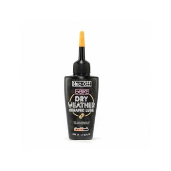 Muc-Off - Lubricante Cerámico para Bicicletas Eléctricas E-Bike Clima Seco Nitruro Boro 50 ml con recubrimiento cerámico seco, ultra baja fricción y protección UV para condiciones secas y polvorientas