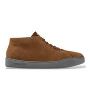 camper para hombre k300305-029 zapatillas de piel peu touring marron 43 plano cordones casual