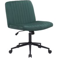silla de oficina kingman terciopelo verde 65x62x86 cm clp