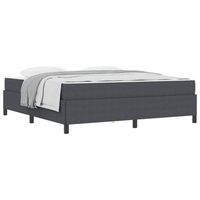 estructura de cama gris oscuro 180 x 200 cm telas de pana