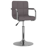silla de comedor de tela gris taupe vidaxl