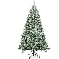 arbol de navidad artificial 180 cm costway arbol de navidad nevado con nieve agujas de pvc de 928 ramas