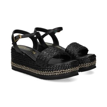 Unisa Sandalias Con Plataforma Mujer - Negro Talla 36