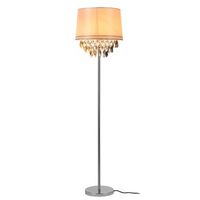 luxpro lampara de pie  - e27  60 w  230 v - blanco-cromo 165cm - 40cm