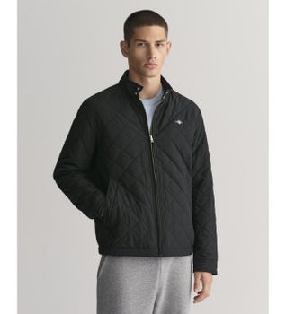 Gant para hombre. 7006340 Cortavientos acolchado negro (M), Casual, Manga larga, Poliéster Reciclado, Sostenible