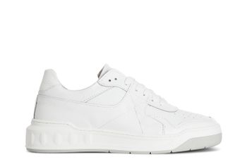 zapatillas deportivas de piel para hombre white
