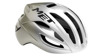 Casco de carretera met rivale mips silver gris