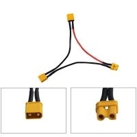 cable adaptador de conector de paquete de bateria de la serie amass xt30 1 hembra a 2 machos cable de 10cm 18awg para ba