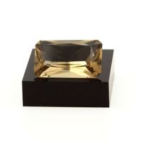 cuarzo ahumado - piedra natural del mont -blanc francia - coleccion rara y autentica pierre massif  218 cts - certificado de autenticidad incluido