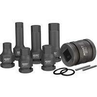 hazet 985s11 juego de llaves de vaso destornillador de impacto r cuadrado hueco 12 pulgadas 125 mm r perfil de hexagono interior r 14 r 17 r 19 r