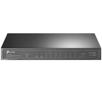 10-port 1g poe switch 63w poe power steel case in