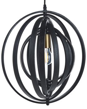Lámpara colgante  madera de álamo negro