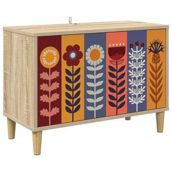 Mueble De Tv Essen 69 X 33 X 50 Cm Sonoma Madera De Ingeniería Vidaxl