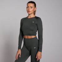 camiseta corta de manga larga y sin costuras shape para mujer de mp - l
