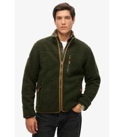 superdry para hombre m2014140a chaqueta outdoor full zip verde s casual poliester