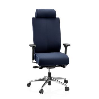 Silla De Oficina, Ergonómica Para Ordenador Pro-tec Xxl Tela Azul