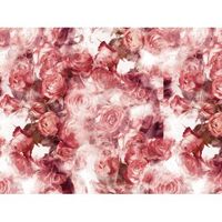 fotomural vinilo floral rosas rojas 400 x 300 cm