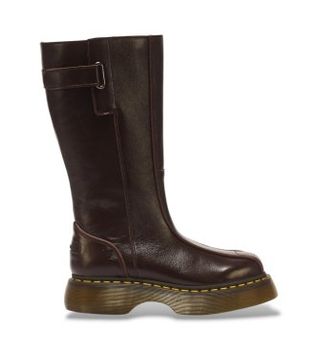 Dr Martens para mujer. 43156200 Botas de Piel Buzz Hi marrón (40), Plano, Cremallera, Casual