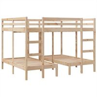 estructura de litera triple madera de pino 160x20080x160 cm vidaxl