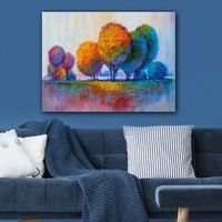 pintura decorativa lienzo 112837381770100 multicolor 70x100 cm