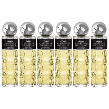 Pack De 6 Eau De Parfum Hombre Saphir California 200 Ml