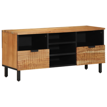 Mueble De Tv | Muebles De Salón Madera Maciza De Acacia 100x33,5x46 Cm Cfw62403