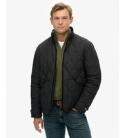 superdry para hombre m5012272a chaqueta acolchada quilted estate liner negro l casual poliester reciclado