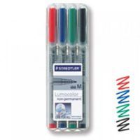 staedtler lumocolor ohp pen non-perm med 08 assorted pk4