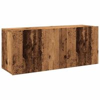 mueble de tv de pared madera envejecida 100x30x41 cm vidaxl