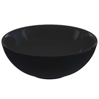 lavabo o28x10 cm ceramica negro brillo vidaxl