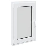 ventana de sotano risor 60 x 80 cm pvc y vidrio blanco vidaxl