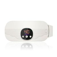 cinturon de masaje ems inteligente modo de calentamiento masajeador abdominal para quemar grasa 195x38x84 cm color blanco