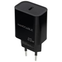 cargador de pared nanocable 10102006 20w 1xusb-c negro universal pd