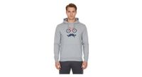sudadera con capucha bigote rubb r gris