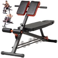 homcom banco musculacion banco de mancuerna inclinable multifuncional con 4 niveles de altura ajustable ideal para pesas   aosom espana