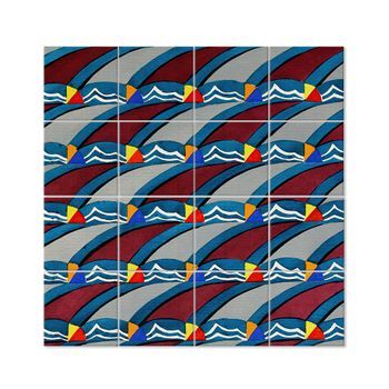 Legendarte - Panel Decorativo Multiple Kunstgewerbliche Schmuckformen Fur Die Flache Pl 41 - Christian Stoll Cm. 200x200 (16 Paneles)
