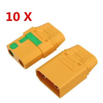 10 PCS Conector a prueba de chispas Amass XT90-S para batería RC Drone FPV Racing Multi Rotor