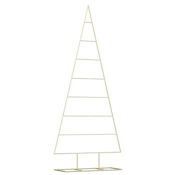 Árbol De Navidad De Metal Dorado 211 Cm Vidaxl