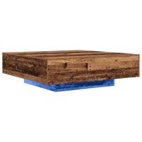 mesa de cafe  mesa de centro madera vieja 100 x 100 x 31 cm