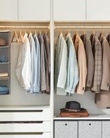 10 perchas antideslizantes de madera maciza amarillo y beige