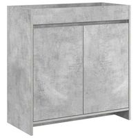 gabinete de bano debajo del lavabo gris hormigon vidaxl
