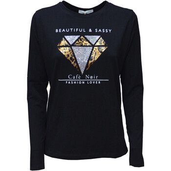 Café Noir Camiseta manga larga JT0146 para mujer