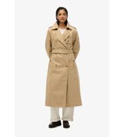 superdry para mujer w5011871a gabardina clasica beige l casual algodon