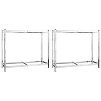 estanterias de neumaticos 2 niveles 2 uds acero 110x40x110 cm vidaxl