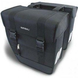 Basil Alforjas Tour Waterproof 28l Impermeable Poliester Negro Con Reflectantes (34x14x34 Cm)
