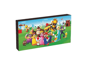 Lámpara - Sherwood Super Mario, Con luz LED, 15x30 cm, Funciona con 2 pilas AA